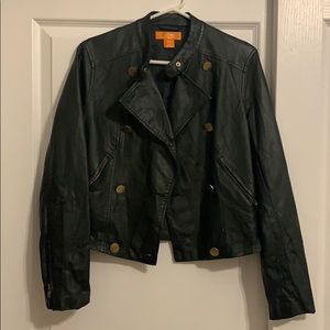 Motorcycle Jacket with gold hardware